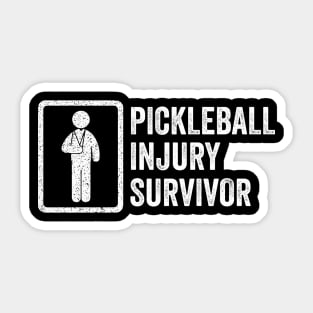 Pickleball injury survivor Sticker